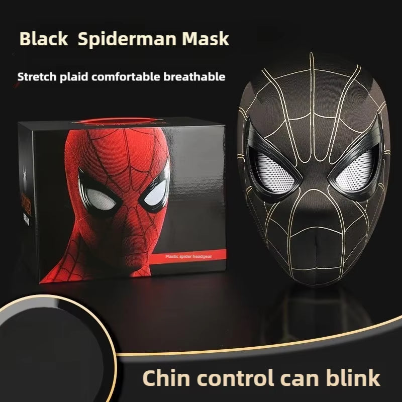 Spider Man Mask Mobile Eye Electronic Spider Man Desktop Decoration Sculpture Remote Control Christmas Gift for Adult